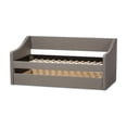 thumbnail image 5 of Baxton Studio Barnstorm Modern and Contemporary Fabric Upholstered Daybed with Guest Trundle Bed, Gray, 5 of 7