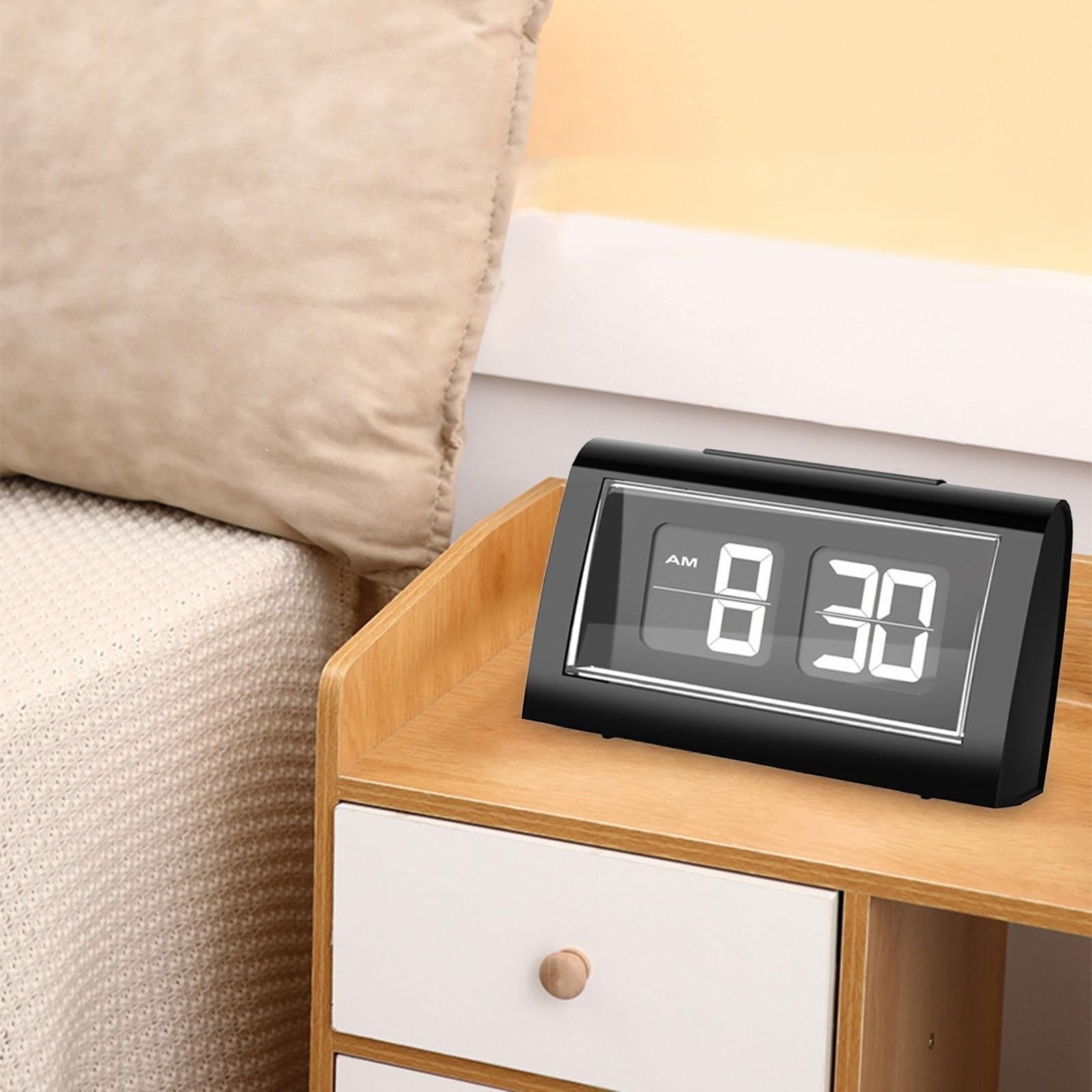 For Snooze Alarm Bedroom Clock Home Desk Auto Electric Clock Clock Flip Table Digital Clock Decor Large Desk Clock Display