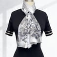 thumbnail image 6 of Wrapables Lightweight Vibrant Spring Chiffon Scarf, Gray Butterflies, 6 of 6