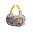 thumbnail image 4 of ZheElen Versatile Foldable Storage Bag For All Travel Essentials Travel-friendly Handbag yellow plaid 5Set, 4 of 6