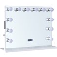 ReignCharm Hollywood Vanity Mirror with Bluetooth Speakers, 12LED Bulbs, 32"W x 27"H