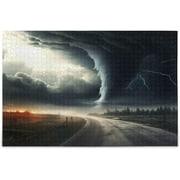 Bestwell Black Tornado 500 Piece Large Jigsaw Puzzle for Adults - Game Interesting Toys - Hand Made Puzzles Personalized Gift278