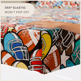 thumbnail image 6 of CGK Linens Soft & Vibrant Kids Sheet Set - Full Size, Color Rush Football, 6 of 6