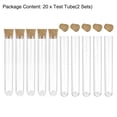thumbnail image 4 of Unique Bargains 20x153mm Tubes à Essai en Plastique à Base Ronde avec Bouchons en Liège 20 Pack, 4 of 5