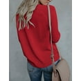 thumbnail image 5 of Sweaters for Women Crew Neck Womens Sweaters Heart Embroidery Winter Sweaters Alsol Lamesa, 5 of 6