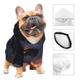 thumbnail image 3 of Honeii Fire Breathing Dragon Twilight Print Small Dog Hoodies Pet Hooded Sweatshirts Fall Winter Puppy Cat Sweaters Warm Clothes for Small Dogs Outfits Costume-Small, 3 of 7