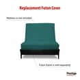 thumbnail image 3 of Premium Cotton/Polyester Futon Cover by Prestige Furnishings - Solid Collection - Solid Teal - Chair Size (28" x 54"), 3 of 6