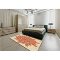 thumbnail image 4 of Ahgly Company Indoor Square Patterned Orange Red Orange Area Rugs, 7' Square, 4 of 6