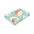 thumbnail image 6 of Kll Fleece Blanket Plush Throw Blanket Kawaii Sushi,Soft Fuzzy Cozy Flannel Blanket For Couch Sofa Bed.(60"X50"), 6 of 9