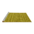 thumbnail image 2 of Ahgly Company Machine Washable Indoor Rectangle Abstract Yellow Contemporary Area Rugs, 2' x 4', 2 of 4