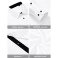 thumbnail image 5 of sogami Men's Wrinkle-Resistant Long Sleeve Dress Shirt Stretch Casual Shirt, 5 of 6