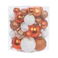 thumbnail image 1 of 36 adornos navideños para árbol de Navidad, colgantes y bolas navideñas para regalo de Navidad. Naranja Blanco, 1 of 9