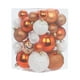 thumbnail image 1 of 36 colgantes decorativos irrompibles para árbol de Navidad. Naranja Blanco, 1 of 9