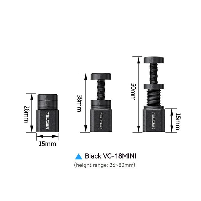 Support GPU VC-18 26 mm à 120 mm Réglable Vertical Télescopique Rotatif Support Support Porte-Cartes Vidéo VC-18-B-MINI