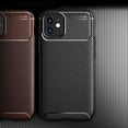 thumbnail image 5 of for iPhone 12 Mini Case Carbon Fiber Patterned, Military-Grade Drop Cover, Slim Shockproof TPU Rubber for iPhone 12 Mini Anti-Scratch,Supports Wireless Charging,Black, 5 of 9