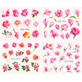 thumbnail image 1 of 4 unids/set de dijes, pegatinas de hojas de flores para uñas, calcomanías de acuarela para decoración de uñas, deslizadores, decoraciones de manicura, láminas de tatuaje, TRSTZ1137-1180-1 Tan Jianjun unisex, 1 of 2