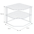 thumbnail image 5 of Smart Design 3-Tier Kitchen Corner Shelf Rack - 9 x 8 inch - White, 5 of 8