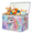 Color 4, variant on Jiaoprinted Nautical Sea Large Toys Storage Box with Lid and Divider, Ocean Coral Turtle Foldable Toys Storage Organizer, Stackable Home Organization, 85L