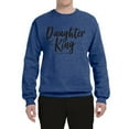 thumbnail image 2 of Wild Bobby Daughter Of The King 2 Corinthians 6:18 Inspirational/Christian Unisex Crewneck Graphic Sweatshirt, Vintage Heather Blue, 3X-Large, 2 of 5