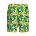 thumbnail image 5 of Naloa Cartoon Koala Bear and Leaf Men's Short Pajama Pants, Lounge Comfort Shorts with Elasticized Waistband and Side Pockets - Large, 5 of 9