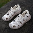 thumbnail image 3 of LASUDRAA Mens Lightweight Closed Toe Outdoor Sandals Comfort Athletic Hiking Beach Casual Sport Shoes, 3 of 7