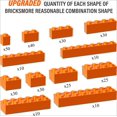thumbnail image 2 of Paquete surtido de ladrillos de construcción a granel, 300 unidades, naranja, 2 of 6