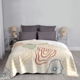 thumbnail image 6 of XMXT Throw Blanket, Colorful Shell Texture Machine Washable Blankets for Sofa, 40 x 30 inches, 6 of 9