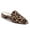 Leopard, variant on YDN Women Pointed Toe Slip on Mules Comfortable Low Chunky Heel Loafer Shoes Daily Dress Backless Pumps Size 7 Pink Suede