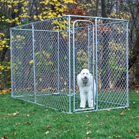 6ft H x 5ft W x 10ft D Chain Link Kennel Kit Without Cover - Walmart.com