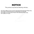 thumbnail image 2 of Positive Plus Front Rear Semi-Metallic Brake Pads Kit for Car Cadillac CTS KPF-100198, 2 of 8