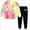 B117-Girls' Set-Hot Pink, variant on 5-6 Years Child Toddler Girl Fall Winter Clothes Baby Crewneck Floral Sweatshirts Pants Set Long Sleeve Outfits Set Tie Dye