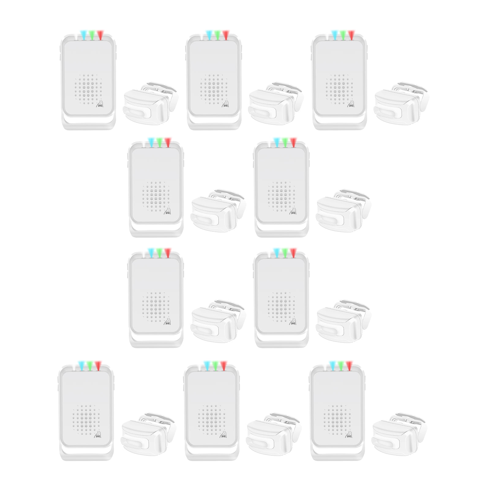NineLeaf Driveway Alarm Wireless Sensor System, Radar and PIR Driveway Alarm, Driveway Sensor Alert System, Outdoor Motion Sensor Detector, IP64 Waterproof Weatherproof 918FT Long Range, 10Pack