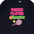 thumbnail image 3 of Inktastic Future Tennis Player in Training Baby Sweatshirt, 3 of 4