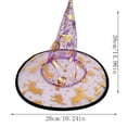 thumbnail image 2 of Darzheoy Halloween Witch Hats for Women, Sharp Pointed Lace Veils Witch Hats, Halloween Accessories Party Decoration Props, 2 of 5