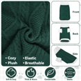 thumbnail image 3 of Jersey para perro Lorehelina Argyle, tejido, cuello alto, S, verde, 3 of 7
