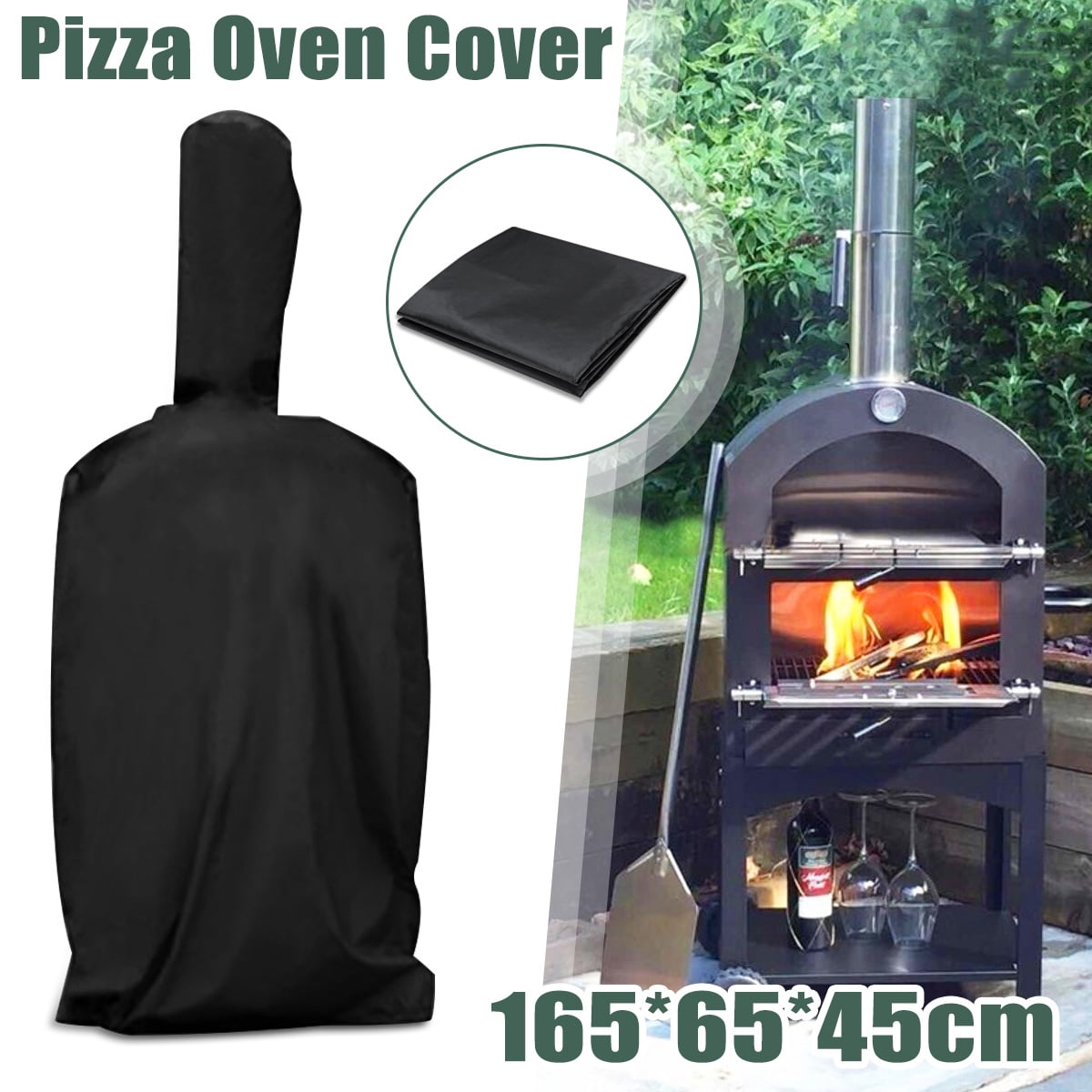 65inch Outdoor Pizza Oven Cover Bbq Waterproof Dustproof Oxford Cloth Protection Walmart Com