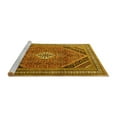 thumbnail image 2 of Ahgly Company Machine Washable Indoor Round Persian Yellow Traditional Area Rugs, 8' Round, 2 of 4