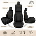 thumbnail image 5 of HQBQBUG Seat Covers Full Set for Toyota RAV4(Not for Hybrid) 2013-2025 Comfort Waterproof Leather Car Seat Covers Cushion Compatible Airbag(Grey,5 Seats), 5 of 10