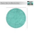 thumbnail image 5 of HOME WEAVERS Waterford Collection Cotton Round Bath Rug, 22" Round, Turquoise, 5 of 6