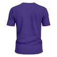 thumbnail image 6 of Men's Sports T-Shirts Short Sleeve Crew Neck Solid Color Lightweight Breathable Quick Dry Tops Fitness Workout (3XL, Purple), 6 of 6