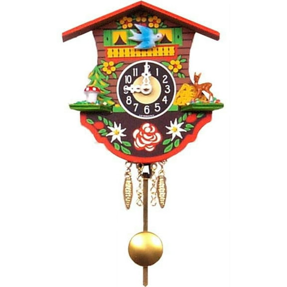 4.5" Engstler Battery-Operated Mini Cuckoo Wall Clock