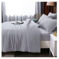 thumbnail image 2 of TiaGOC Light Grey Full Size Comforter Sets Seersucker 7 Pieces, All Season Luxury Bed in a Bag for Bedroom, Bedding Set with Comforters, Sheets, Pillowcases & Shams, 2 of 8