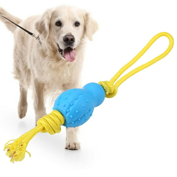 Tebru Dog Rope Ball, Latex Material Pet Toy Elastic Dog Chew Training ...