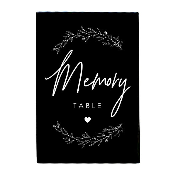 Memorial 5.5x8 Wooden Table Top and shelf decor Home Décor - Memory Table