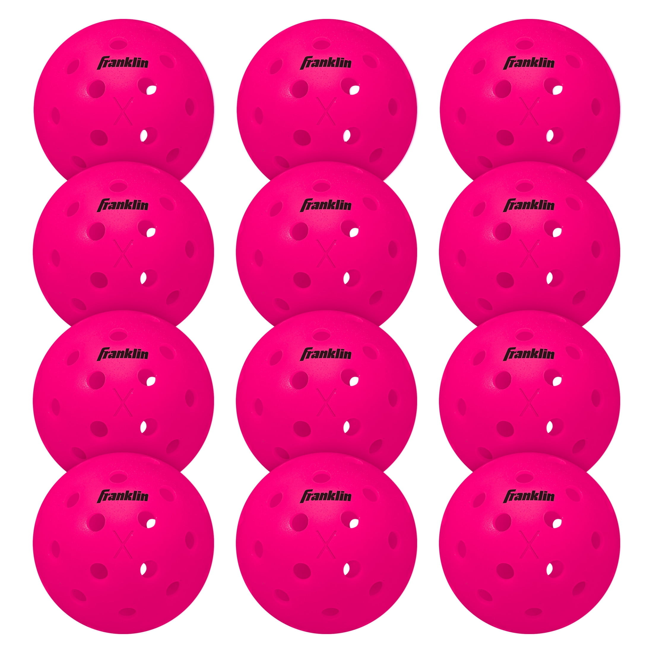 Franklin Sports X40 Optic Yellow Outdoor Pickleball Court Balls