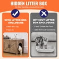 thumbnail image 3 of Caja de arena para gatos VEVOR para 2 gatos, 47,2 de largo x 18,5 de ancho x 19,7 de alto, 3 of 9