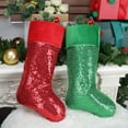 thumbnail image 3 of Lilixerw Christmas Stockings,Sublimation Flip Sequins Socks,Large Xmas Hanging Stocking,for Christmas Fireplace Holiday Decorations, 3 of 5