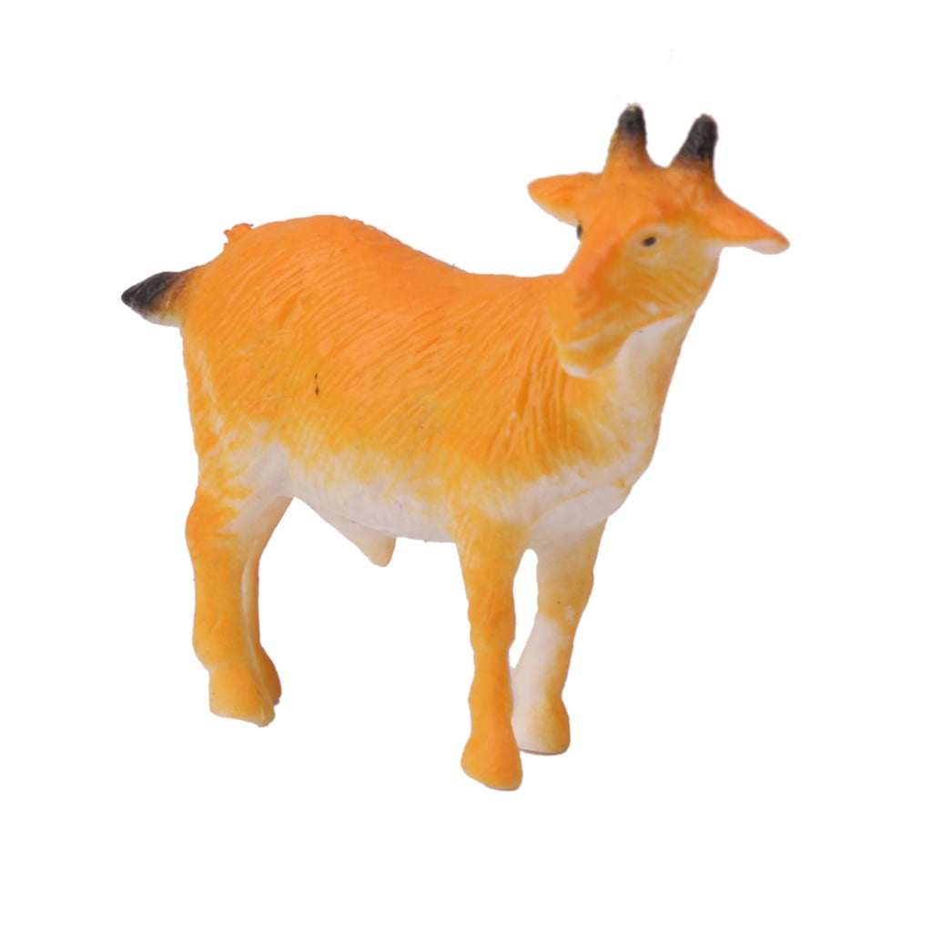 8 pcs Plastic Sheep Goat Animals Farm Yard Model Figurine Kids Favor Toys 
