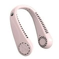 thumbnail image 1 of Portable Neck Fan 360°Cooling Hanging Fan USB Rechargeable 3000mAh Small Handheld Fan For Camping Office Travel pink, 1 of 5