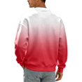 thumbnail image 3 of Afdoent Sweatshirts for Men Gradient Pullover Crewneck Long Sleeve Sweatshirt for Modern Streetwear Comfy, 3 of 5